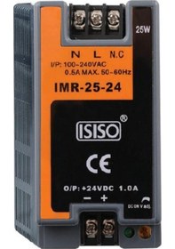 Resim Imr-150-48 - 150W 48Vdc 3.10A Mini Göstergeli Raya Montajlı Güç K 