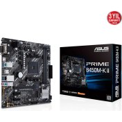 Resim Asus Prıme B450M-K Iı B450 2xddr4 Vga/hdmı/dvı 1xm.2 Am4 Anakart 