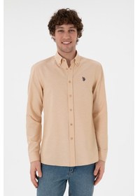 Resim U.s. Polo Assn. Erkek Camel Gömlek Basic 50306338-vr015 Camel 