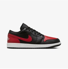 Resim Nike Air Jordan 1 Low Erkek Basketbol Ayakkabısı-553558-067-tanemsport Siyah - Kırmızı 