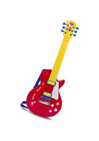 Resim Bontempi Elektronik Kırmızı Gitar 56cm. Tuşu Telli Ve Askılı 