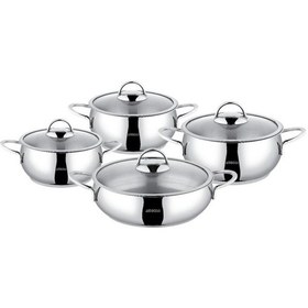 Resim Stone Stn-5674 8 Parça Çelik Tencere Seti 
