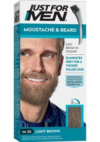 Resim Just For Men Sakal Ve Bıyık Boyası Açık Kahverengi M - 25 Açık Kahverengi 