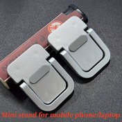 Resim Ergonomik Mini Laptop Standı - Taşınabilir, Görünmez & Katlanabilir Masa Montajı 25.4-45.72cm Dizüstü Bilgisayarlar, Tabletler, Klavyeler & Telefonlar için 