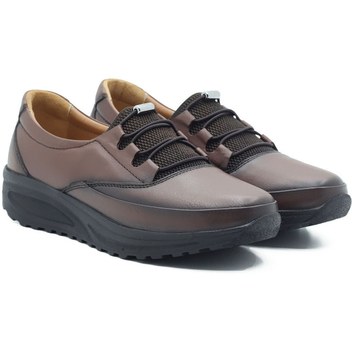 Barmea 2021 Beyaz Deri Lastikli Kadın Spor Ayakkabı