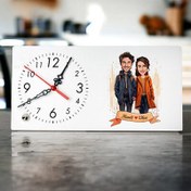 Resim Eylül Ayında Aşk Karikatürlü Masa Saati 