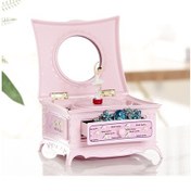 Resim Hangfox Klasik Bale Dansçısı Desenli Döner Müzik Kutusu Ve Aynalı Çekmeceli Dekoratif Saklama Kutusu - Pembe 