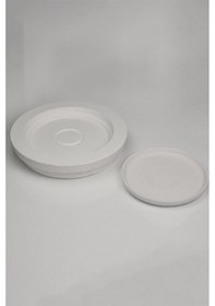 Resim Dik Kenarlı Tabak Alçı Kalıp - 24 Cm 