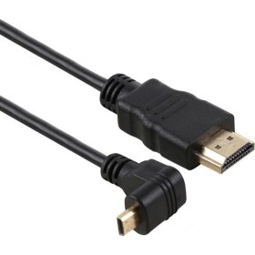 Resim BK Teknoloji Micro HDMI To HDMI Dönüştürücü Görüntü Kablosu 90 Derece Açılı 1.8 Metre 