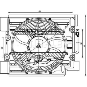 Resim Mahle 8EW351040101 Behr 8EW351040-101 Klima Fanı E39 96- 