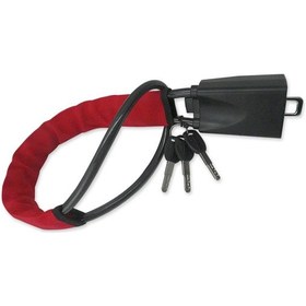 Resim Araba Direksiyon Kilidi Halat Alarmı Hırsızlığa Karşı Güvenlik Emniyet Tokası Kırmızı 