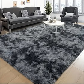 Resim 1 Adet Peluş Dikdörtgen Alan Matı - Yumuşak Kabarık %100 Polyester, Kaymaz Elde Yıkanabilir Açık Gri Nötr Tasarım Oturma Odası, Yatak Odası, Ofis İçin - Dayanıklı Kolay Temizlenebilir Ev Dekoru, Ofis Zemin Süsü | Modern Ev Dekorasyonu | Kolay Temizlenebilir Halılar 