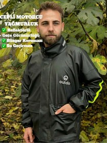 Resim OUTDO Motorcu Yağmurluk "Cepli" Alt Üst Takım 