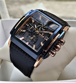 Resim Raymond Swiss Lacivert Köşeli Erkek Kol Saati 