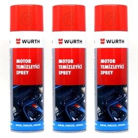 Resim Würth 3X Motor Temizleyici Sprey 500 ml (Su Gerekmez) 