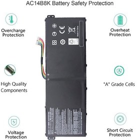 Resim Acer Uyumlu Aspire V3-371 V3-111 Es1-111 Batarya - Pil Ver.2 (15.2V) 