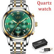 Resim Hanyang Garry Lıge Erkekler Lüks Otomatik Mekanik Izle Klasik Iş Izle Erkekler Tourbillon Su Geçirmez Erkek Kol Saati Relogio Masculino + Kutu (Yurt Dışından) 