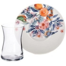 Resim Tulu Heybeli 12 Parça Çay Seti Db403 