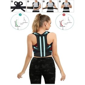 Resim Dik Duruş Korsesi Kadın Erkek Ortopedik Dik Durmak Için Sırt Korsesi Kamburluk Önleyici Ortopedik 