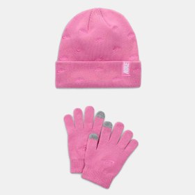 Resim Nike Çocuk Pembe Bere-Eldiven seti 