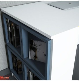 Resim Variant Variant Box Çalışma Masası - Beyaz / Mavi Beyaz 