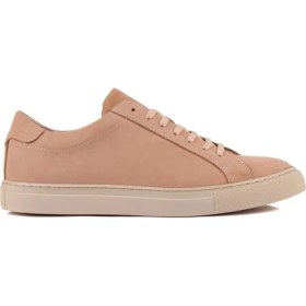 Resim Saillaker’s Sail Lakers - Pudra Nubuk Deri Bağcıklı Erkek Sneaker 