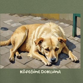 Resim Bekleyiş - Van Gogh Sokakta Erkek Tişört 