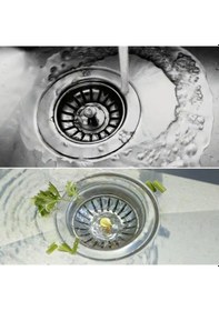Resim Buffer Paslanmaz Çelik Mutfak Evye Lavabo Süzgeci Lavabo Gideri Atık Gıda Tıpası Renkli 