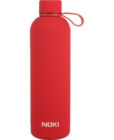 Resim Noki Kırmızı Çelik Matara Vidalı Kapak Soft Touch / 730 Ml Kırmızı 