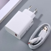Resim Papajack Turbo Şarj Cihazı 33W Xiaomi Redmi Için 10 Ab Qc3.0 Hızlı Şarj Telefon Adaptörü 100CM Tip C Kablo Poco X3 Nfc F3 Pro Mi 10 11 x (Yurt Dışından) 