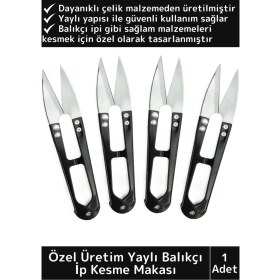 Resim Wintoup Dayanıklı Paslanmaz Çelik Pratik Kamp Doğa Balık Yaylı Keskin Balıkçı İp Kesme Makası 
