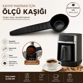 Resim Öz Beyaz Eşya Altus Türk Kahve Makinesi Kahve Ölçü Kaşığı Plastik Ölçü Aparatı 