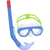 Resim Bestway Aqua Champ Çocuk Dalış Maskesi ve Şnorkel Set Mavi 
