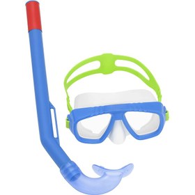 Resim Bestway Aqua Champ Çocuk Dalış Maskesi ve Şnorkel Set Mavi 