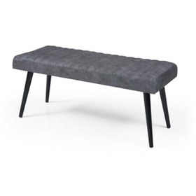 Resim Erezogullari_Mobilya Mutfak Bank Bench Oturma Markiz 110Cm Gri/Antrasit Kumaş 