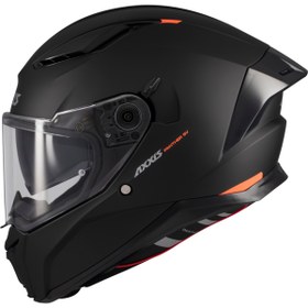 Resim AXXIS Motosiklet Kask Panther SV Matt Black Full Face Güneş Vizörlü ECE 22.06R Motor Kaskı 