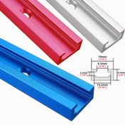 Resim Ahşap İşleri için Alüminyum Alaşımlı T-Track - 19x9.5mm Miter Kaydırıcı Jig & Vida Sabitleyici ile, Masa Testeresi & Router Masa DIY Projeleri için Mükemmel, Ahşap İşleri için T Track Rayı, Aletler 