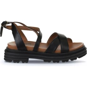 Resim Bueno Shoes Siyah Khv Deri Kadın Topuklu Sandalet 01WY8305 01WY8305 