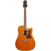 Resim Epiphone Masterbilt DR-500MCE Elektro Akustik Gitar (Natural) 