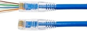 Resim Ez Rj45 Cat5/cat6 Yeni Nesil Konnektör-delikli Konnektör 100 Adet 