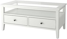 Resim Orta sehpa, beyaz, 107x55 cm 