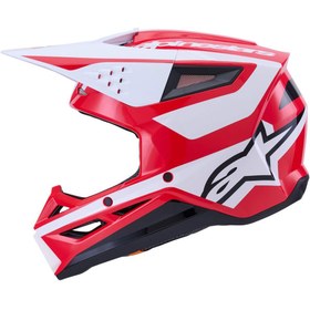 Resim Alpinestars Sm3 Heath Off-Road Kaskı Kırmızı Siyah 