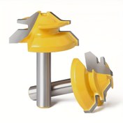 Resim 1 adet 45 Derece Tenon Freze Kesici, 8mm x 1-3/8", Karbon Çelik, Boyalı Parlak Sarı - Lekelere Dayanıklı, Ahşap İşleme ve Ev Yenileme Projeleri için İdeal 