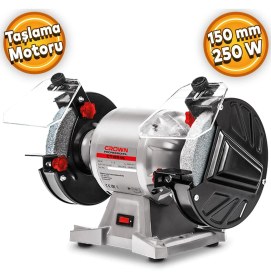 Resim Crown CT13546 Taşlama Motoru Taş Motoru Makinesi 150 mm 250 W 