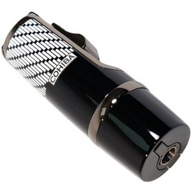 Resim Cohiba 3 Torch Pürmüz Siyah-beyaz Desenli Metal Puro Çakmağı 