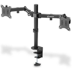 Resim 13-32 İnç Çift Monitör Tutucu Stand Çift Kollu Masa Bağlantılı Aparat 