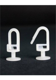 Resim Beyaz Kilitli Perde Düğmesi 100 Adet 