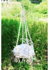 Resim Davul Hamak Salıncak Beyaz 