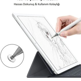 Resim ZMOBILE Ipad 10.2" 9.nesil 2 In 1 Stylus Kalem Uyumlu Özel Tasarım Ve Çizim Kalemi 