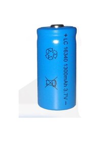 Resim 16340 Cr123A 1300Mah 3.7V Li On Şarjlı Pil 500 800 Cycle 